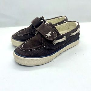 Boys Polo Ralph Lauren Canvas Sneakers. Size 7